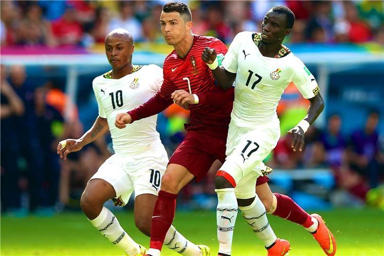 مباراة سابقة جمعت بين منتخبي البرتغال وغانا