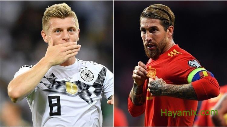 مباراة اسبانيا والمانيا