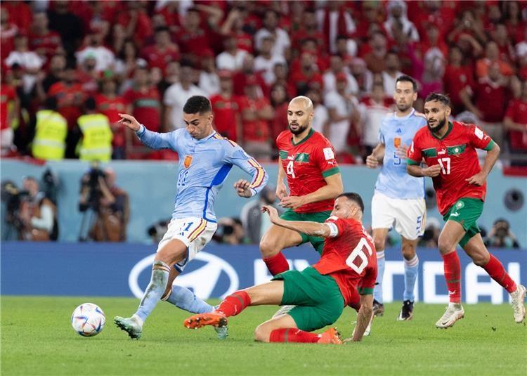 ملخص مباراة المغرب وأسبانيا في كأس العالم 2022