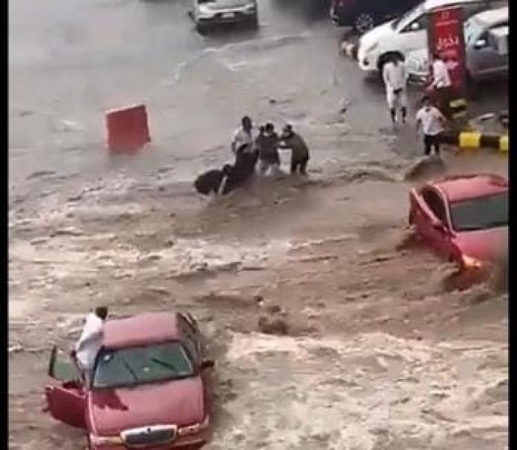 السيول في السعودية