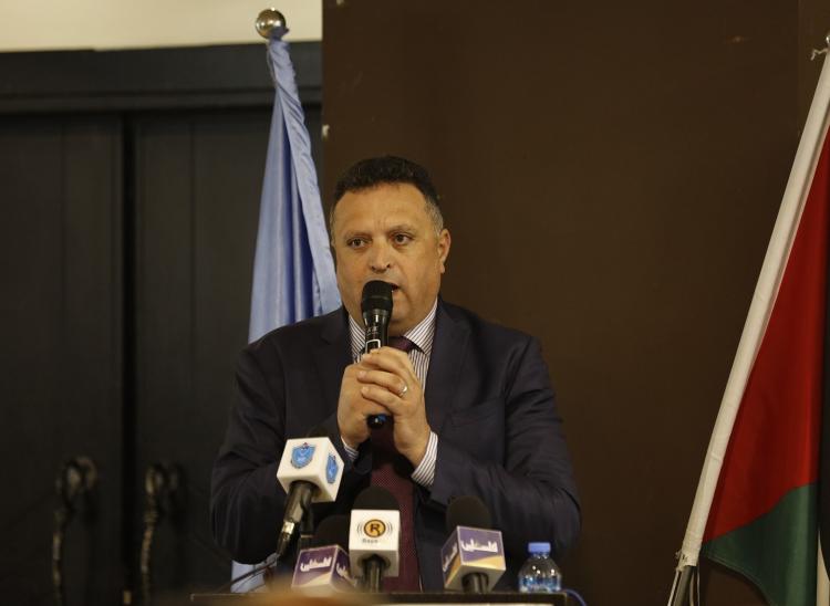 ناصر أبو بكر نقيب الصحفيين الفلسطينيين