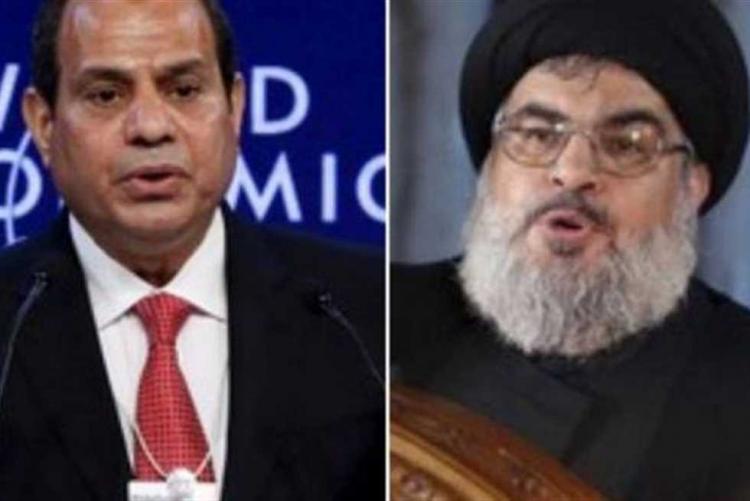 الرئيس المصري عبد الفتاح السيسي وحسن نصر الله