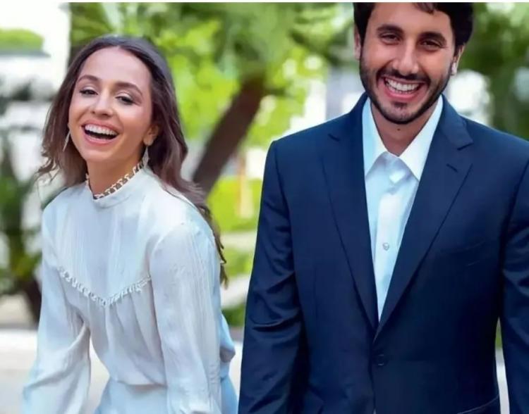 الاميرة ايمان بنت عبدالله الثاني مع خطيبها