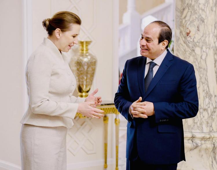 السيسي مع رئيسة وزراء الدنمارك