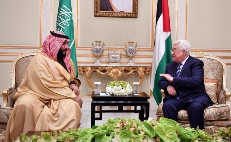 ولي العهد السعودي يناقش مع "أبو مازن" مستجدات الأوضاع في فلسطين
