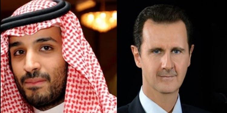 الرئيس السوري بشار الأسد وولي عهد السعودية محمد بن سلمان