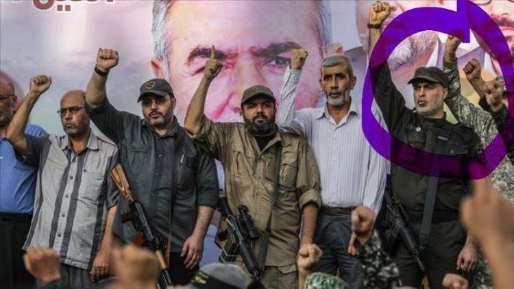 إياد الحسني القيادي في الجهاد الذي اغتيل قبل قليل يظهر مع قادة السرايا من بينهم بهاء أبو العطا وخالد منصور