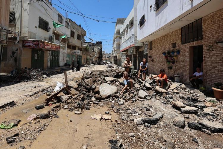 مخيم جنين عقب العدوان الإسرائيلي