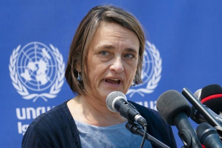 نسقة الشؤون الإنسانية الأممية في الأرض الفلسطينية المحتلة لين هاستينغز