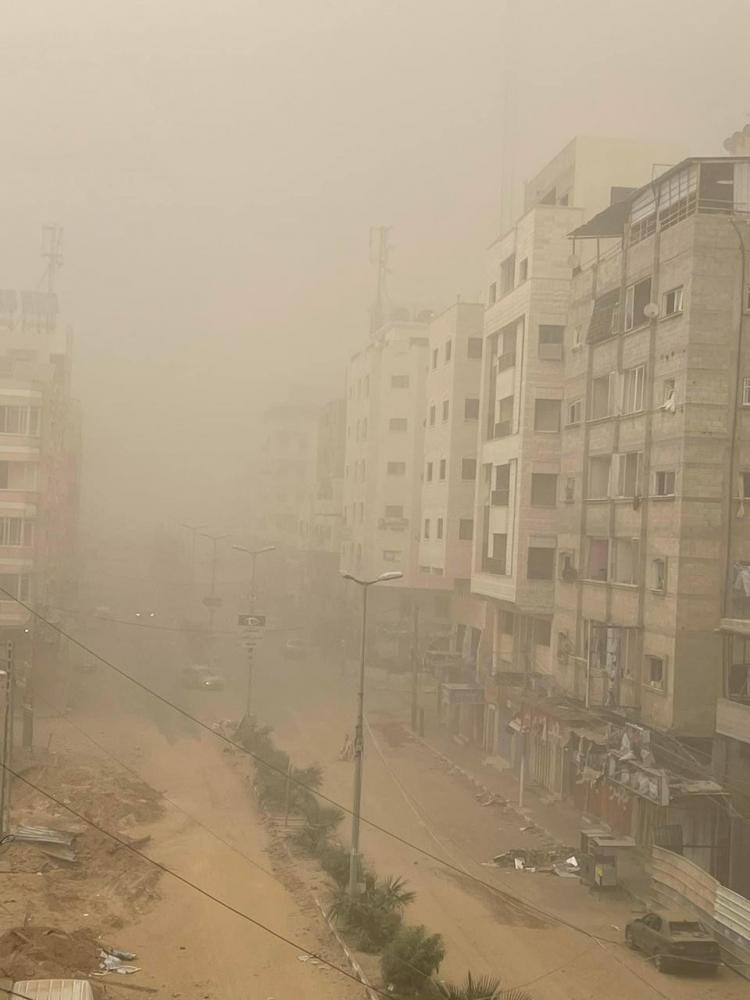 منطقة الرمال بعد القصف الإسرائيلي