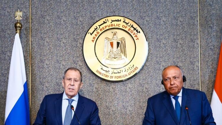 الوزير سامح شكري ونظيره الروسي سيرغي لافروف