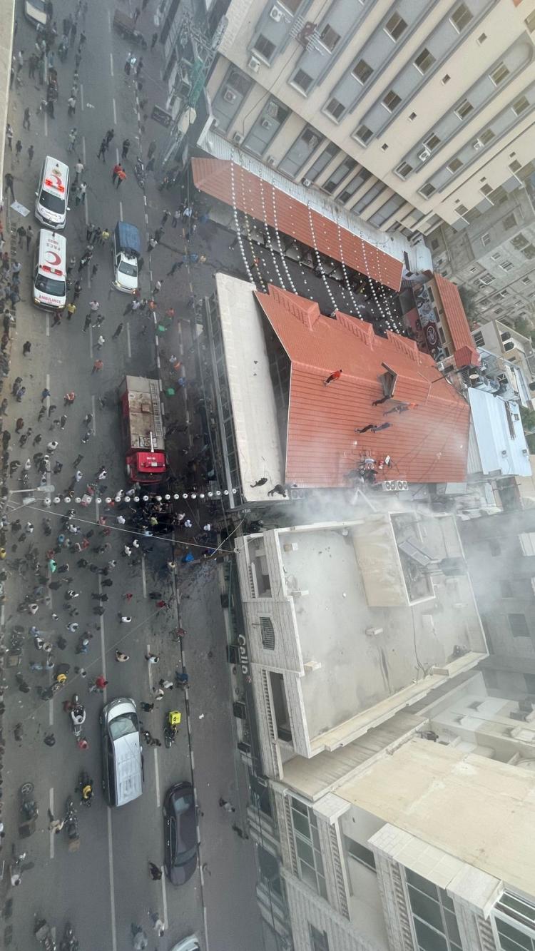 من مكان الحريق