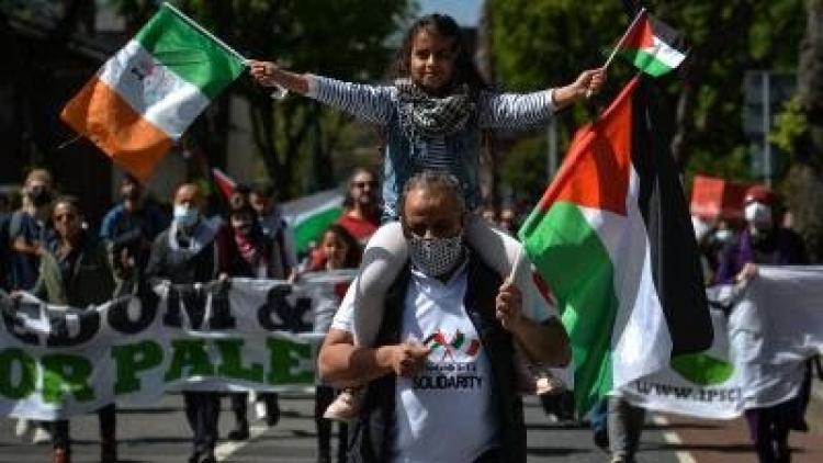 من التظاهرات في دبلن تضامناً مع فلسطين - أرتور ويداك/Getty