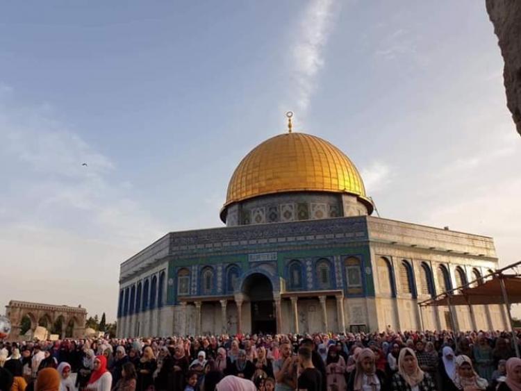 صلاة عيد الفكر في المسجد الأقصى