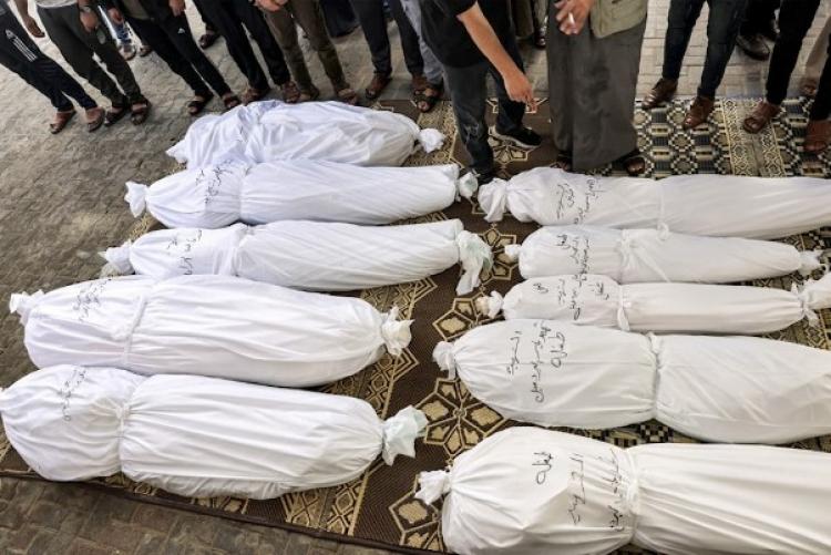 جثامين شهداء في قطاع غزة
