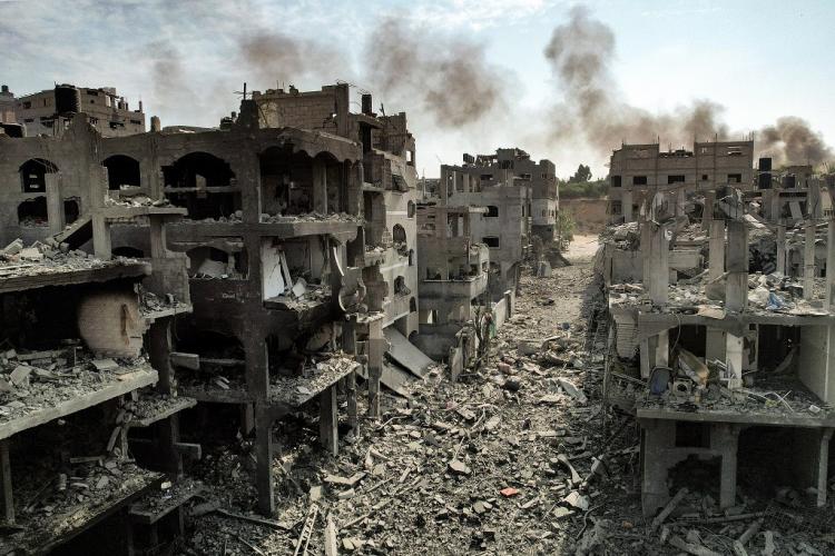 دمار في غزة جراء القصف الاسرائيلي