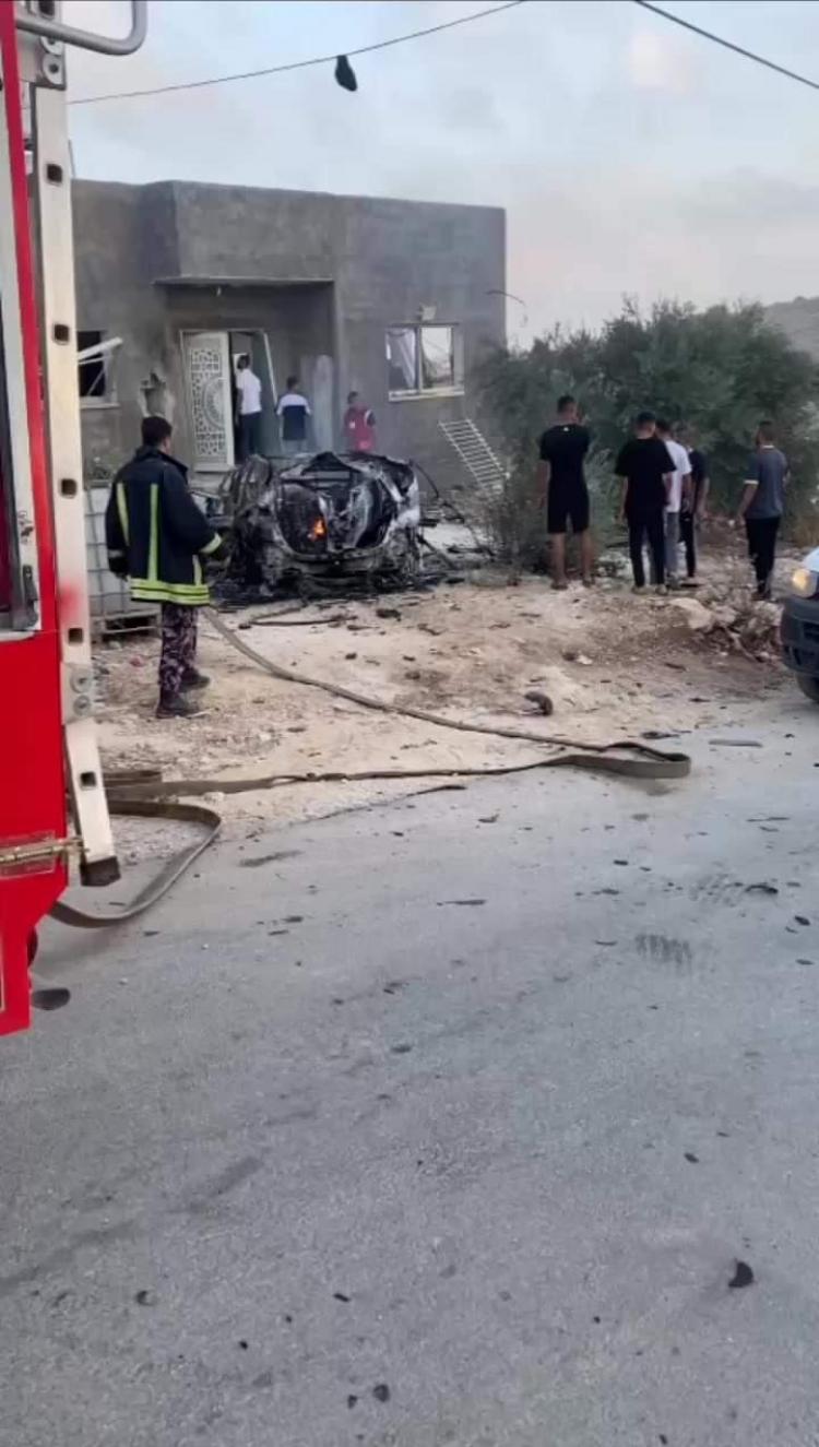 من أمام المنزل المستهدف في طولكرم