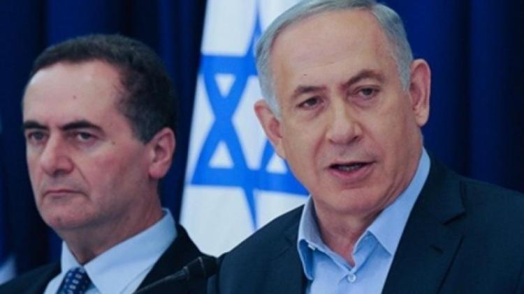 رئيس الوزراء الإسرائيلي بنيامين نتنياهو ووزير الجيش الإسرائيلي الجديد يسرائيل كاتس