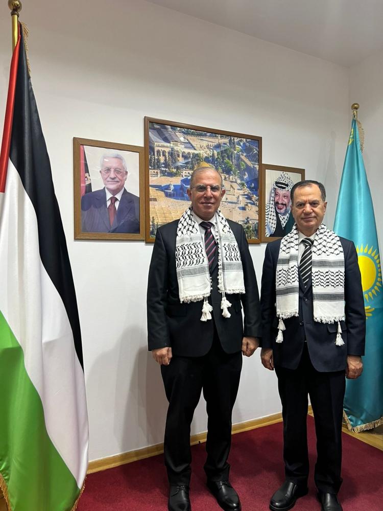 السفير منتصر أبو زيد مع نظيره الأردني حمزة العمري