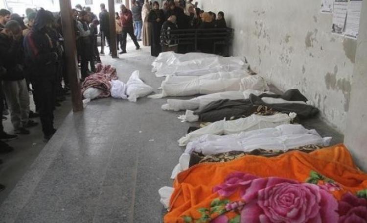 جثامين شهداء في قطاع غزة