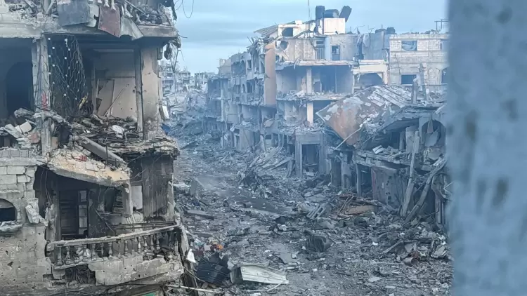 آثار الدمار في غزة جراء القصف الاسرائيلي