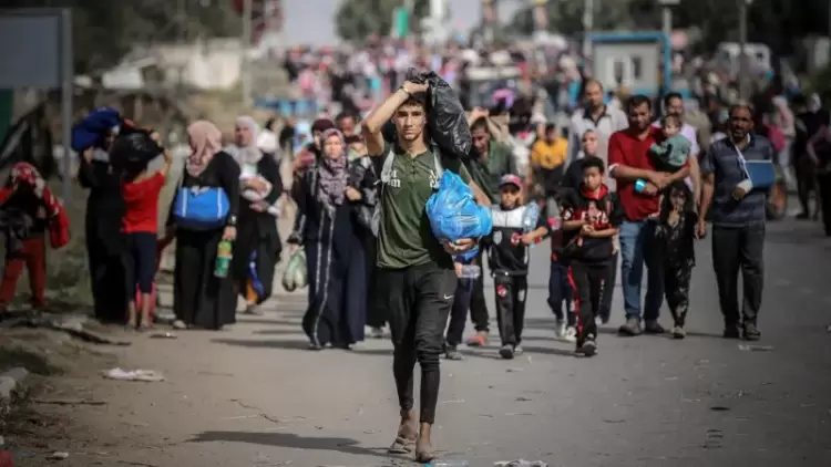 نزوح المواطنين من منازلهم في غزة