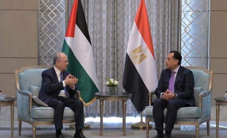 رئيس الوزراء الفلسطيني ونظيره المصري
