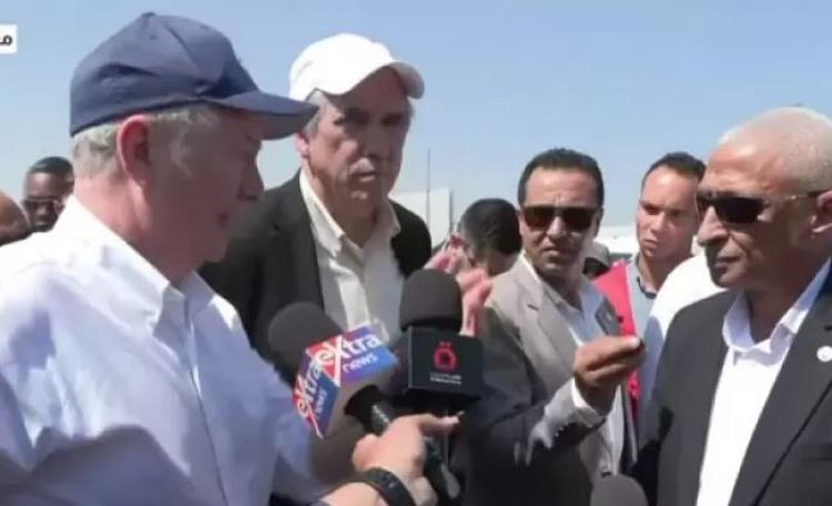 الوفد الأمريكي في معبر رفح