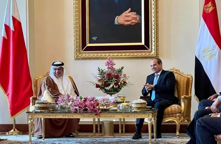 الرئيس السيسي وولي العهد البحريني