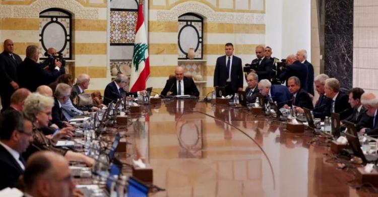 جلسة مجلس الوزراء اللبناني في قصر بعبدا