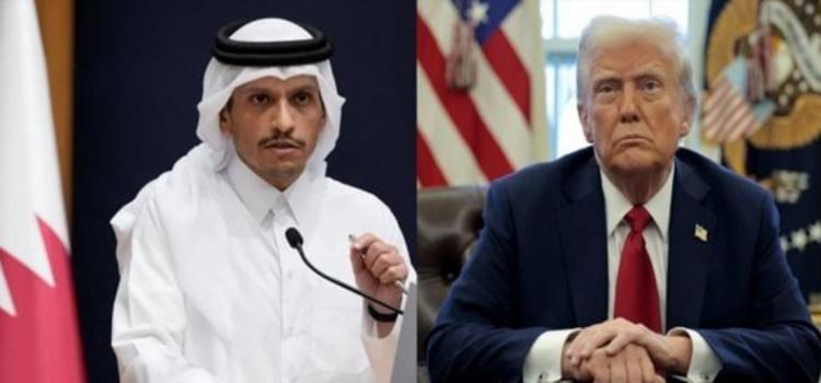 ترمب ورئيس الوزراء القطري