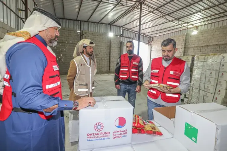 المساعدات الإغاثية قطاع غزة