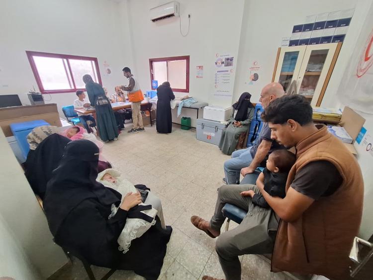 الحملة الاستدراكية للتطعيمات في غزة - الهلال الأحمر الفلسطيني