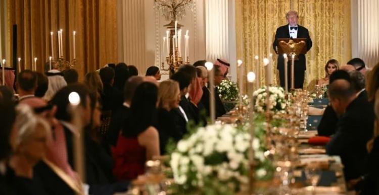 عشاء ترامب مع ولي العهد السعودي