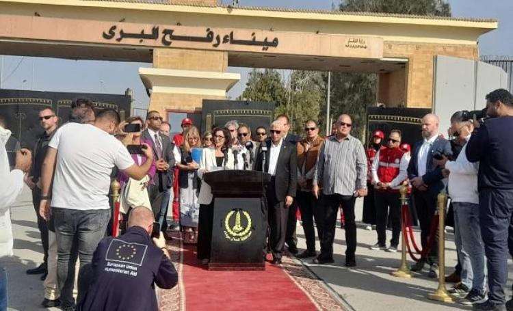 المفوضة الأوروبية من معبر رفح