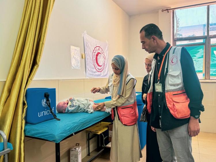 الحملة الاستدراكية للتطعيمات في غزة - الهلال الأحمر الفلسطيني