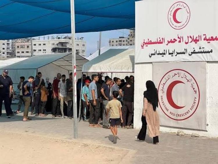 مستشفى السرايا الميداني التابع لجمعية الهلال الأحمر الفلسطيني