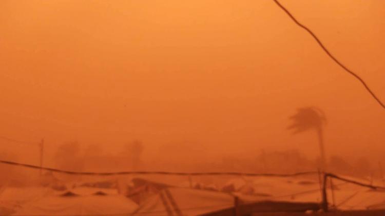 العاصفة الرملية في غزة