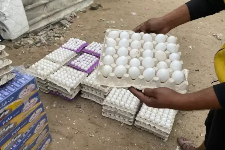 البيض في غزة