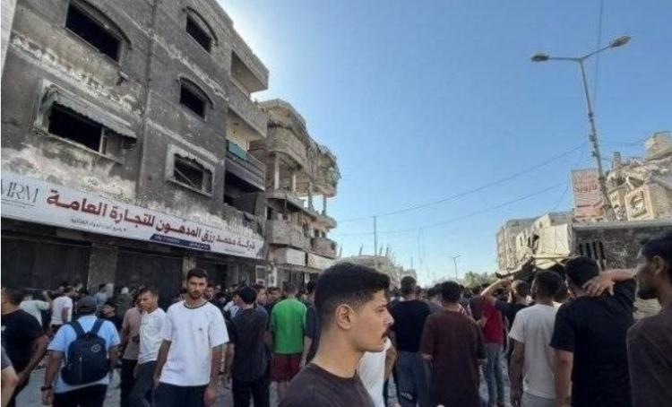 الشقة التي استهدف فيها نسمان مع عائلته بحي النصر غرب مدينة غزة