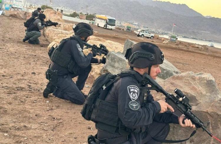 جزء من التدريبات التي تجريها الشرطة الإسرائيلية والجيش الإسرائيلي في إطار عمليتي "تعزيز الجدار" و"الرياح الجنوبية"