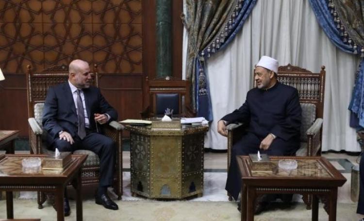 الهباش وأحمد الطيب في لقاء سابق