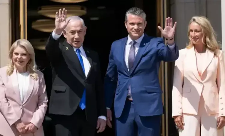 نتنياهو ووزير الحرب الأميركي