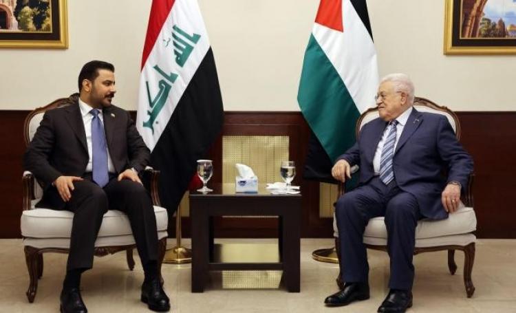 الرئيس عباس ورئيس الوزراء العراقي