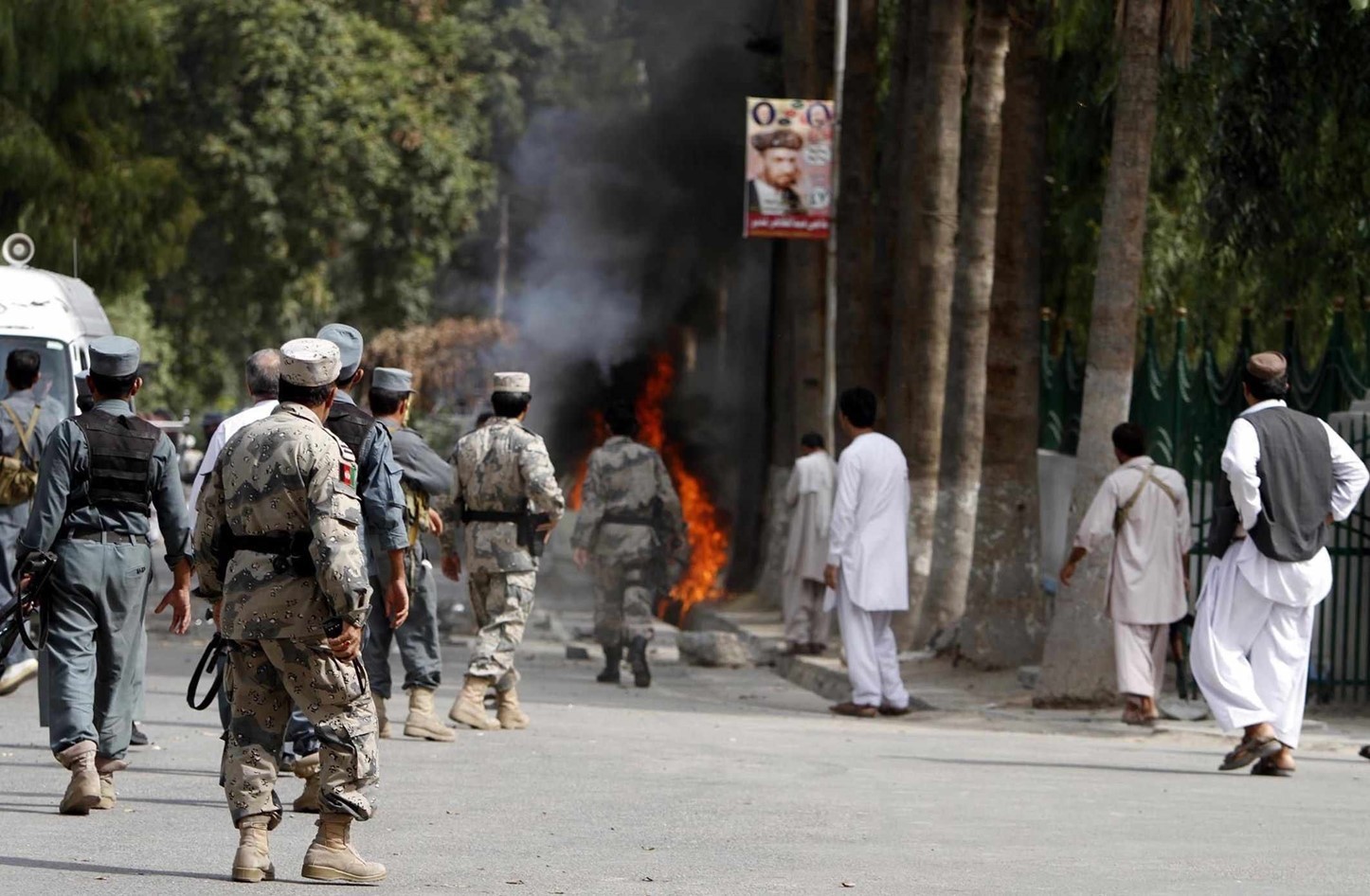 هجوم على رجال الشرطة في افغانستان