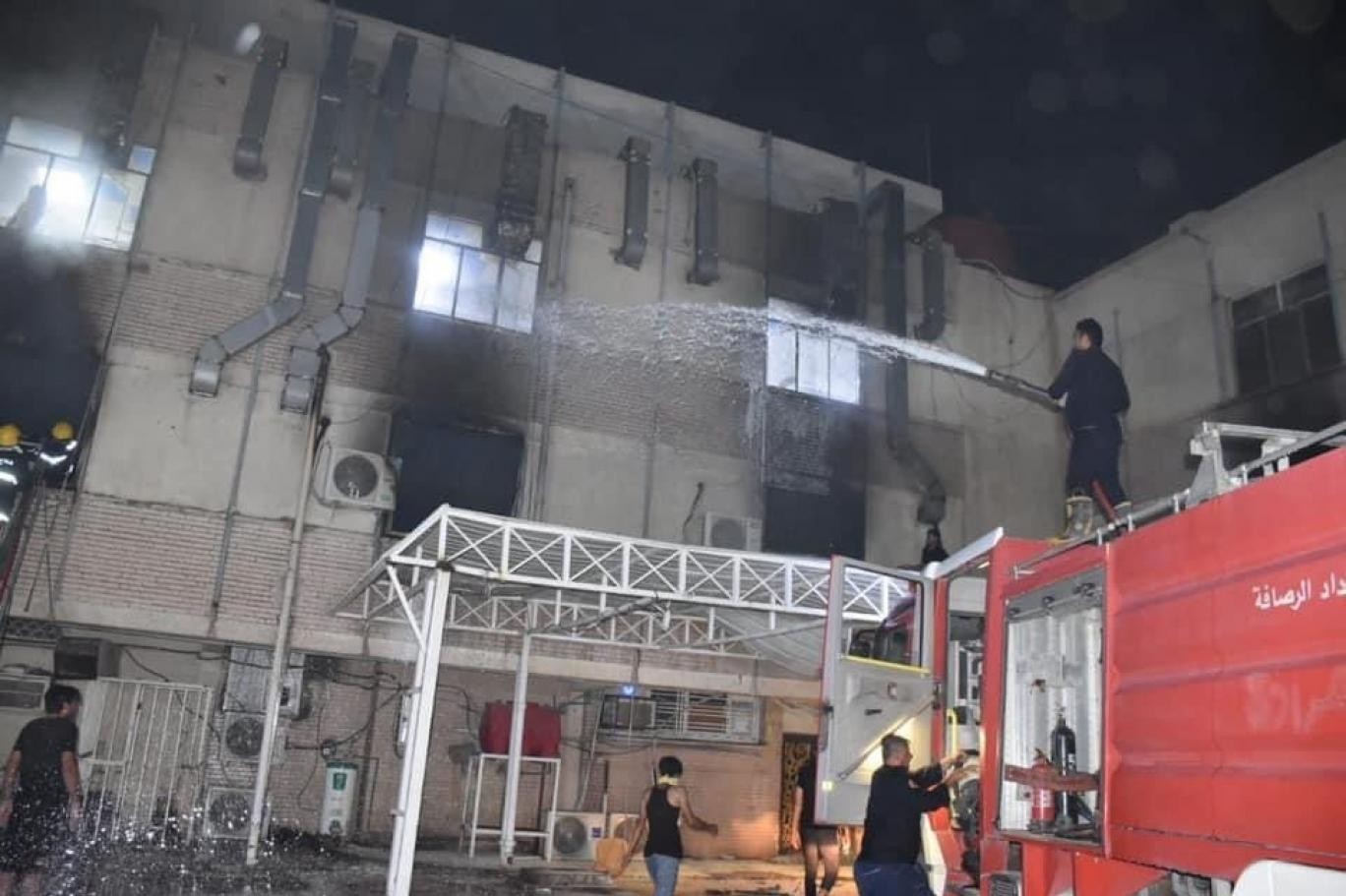 انفجار اسطوانات الأوكسجين بمستشفى فى العراق