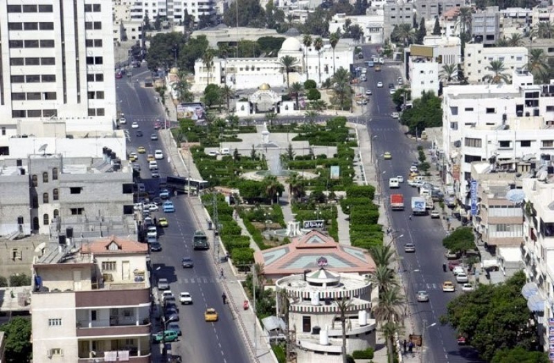 شارع عمر المختار بقطاع غزة
