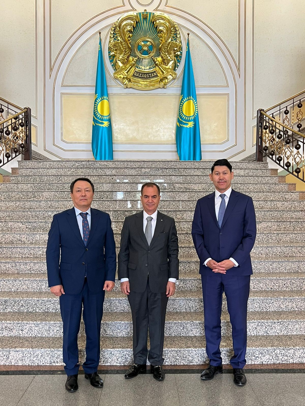 السفير أبو زيد عقب اجتماعه مع المسؤولين في الخارجية الكازاخستانية