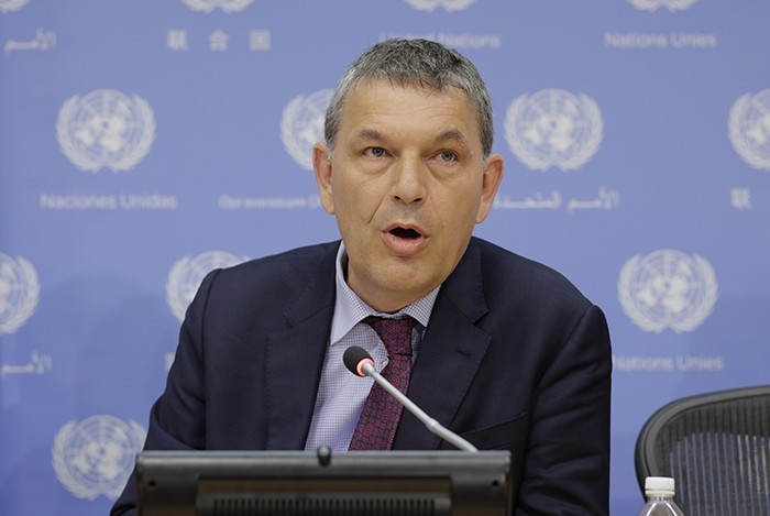 فيليب لازاريني المفوض العام لوكالة الغوث وتشغيل اللاجئين الفلسطينيين "أونروا"
