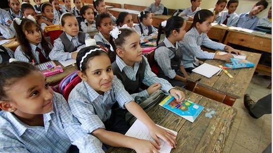 طلاب مدرسة في مصر